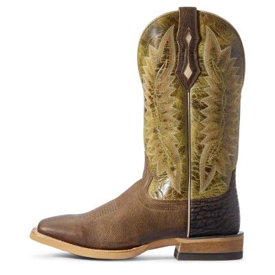 Ariat Western: Relentless Record Setter Botas Western Hombre - Marrones / Verde (SOITF9875)